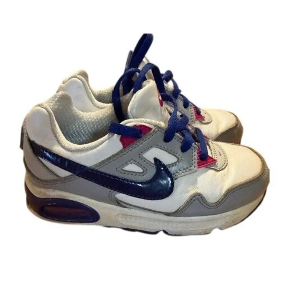 Nike Air Max Wright Kids Shoes White Grey Navy Pink Size‎ 10C Toddler